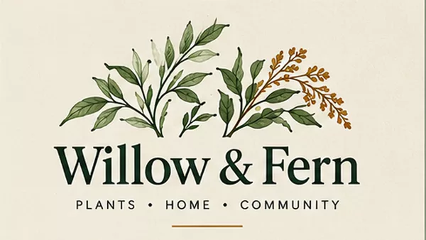 The Willow & Fern botanical wordmark.